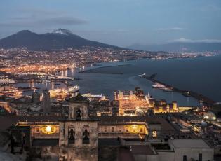 Palaces in Naples. Naples, Italy