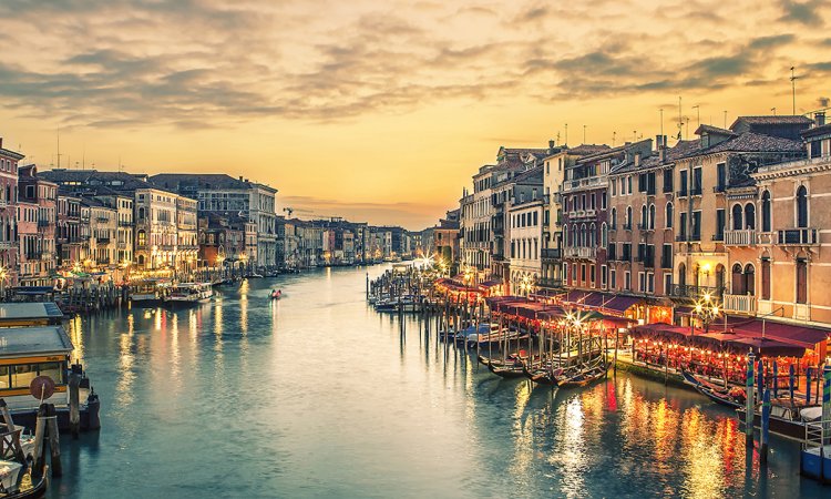 The Grand Canal in Venice.